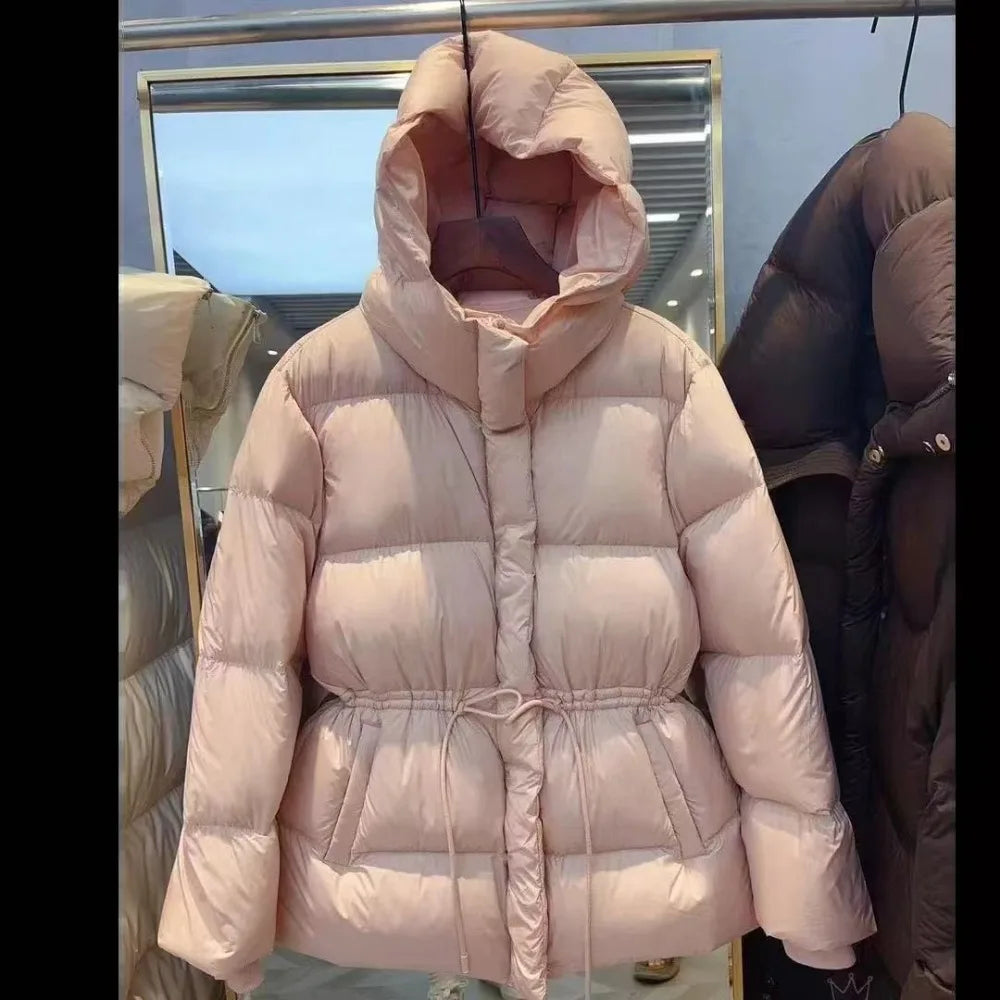 Modisch Daunenjacke Damen | Kordelzug