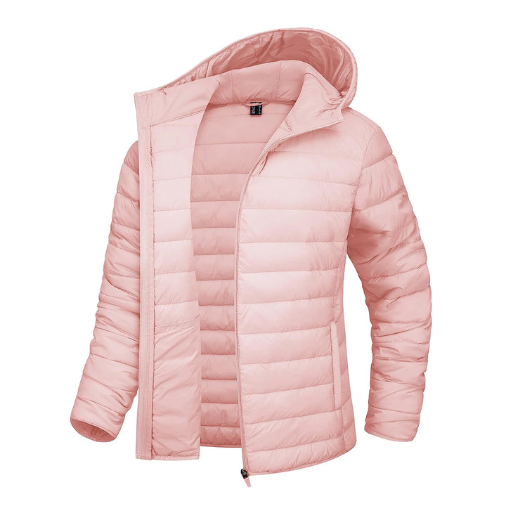 Gesteppt Daunenjacke Damen | Durchgehender Reißverschluss