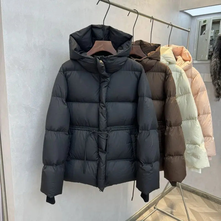 Modisch Daunenjacke Damen | Kordelzug