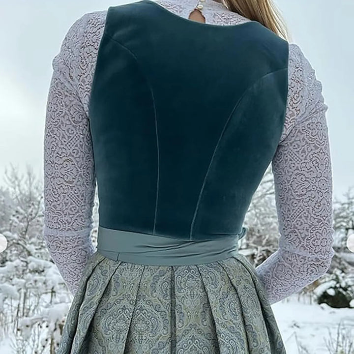 Stilvolles Langarm-Oktoberfest-Dirndlkleid für Damen