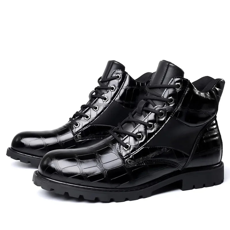 Herren Moderne Mode Stiefel | Schnürung