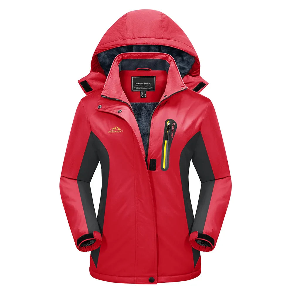 Weite Passform Skijacke Damen | Mit Kapuze