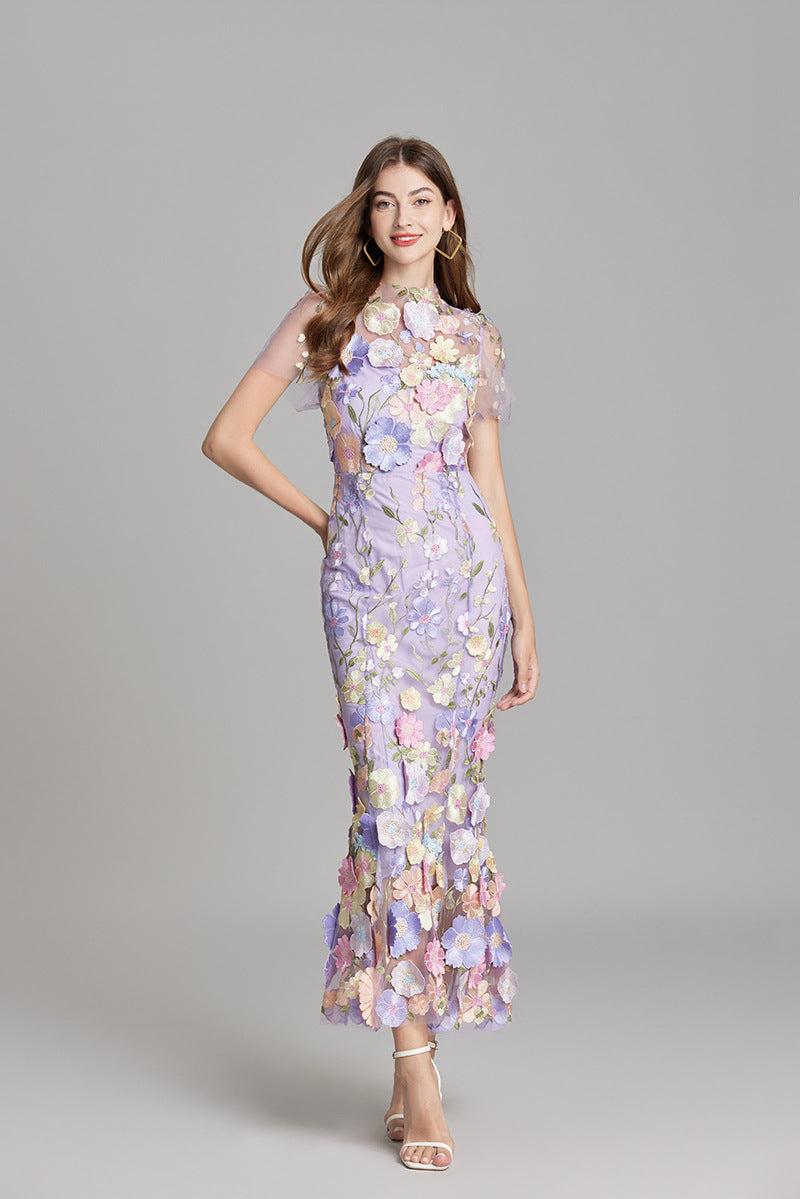 Stilvolles Sommerkleid Mit Blumenmuster Für Damen | Midi