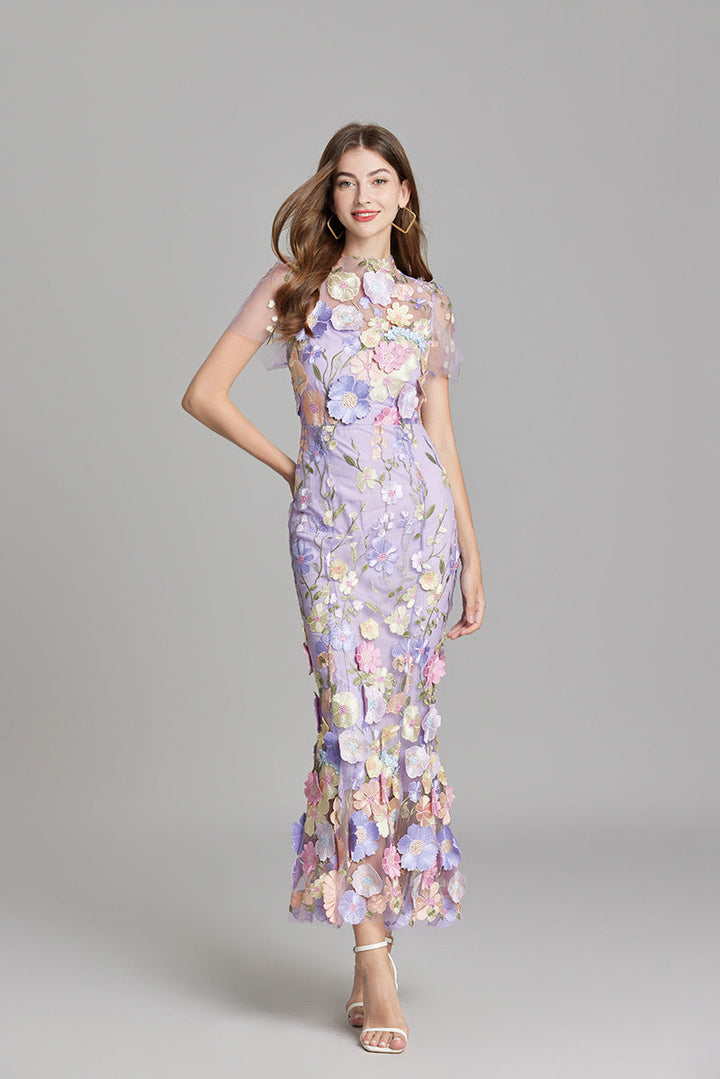 Stilvolles Sommerkleid Mit Blumenmuster Für Damen | Midi