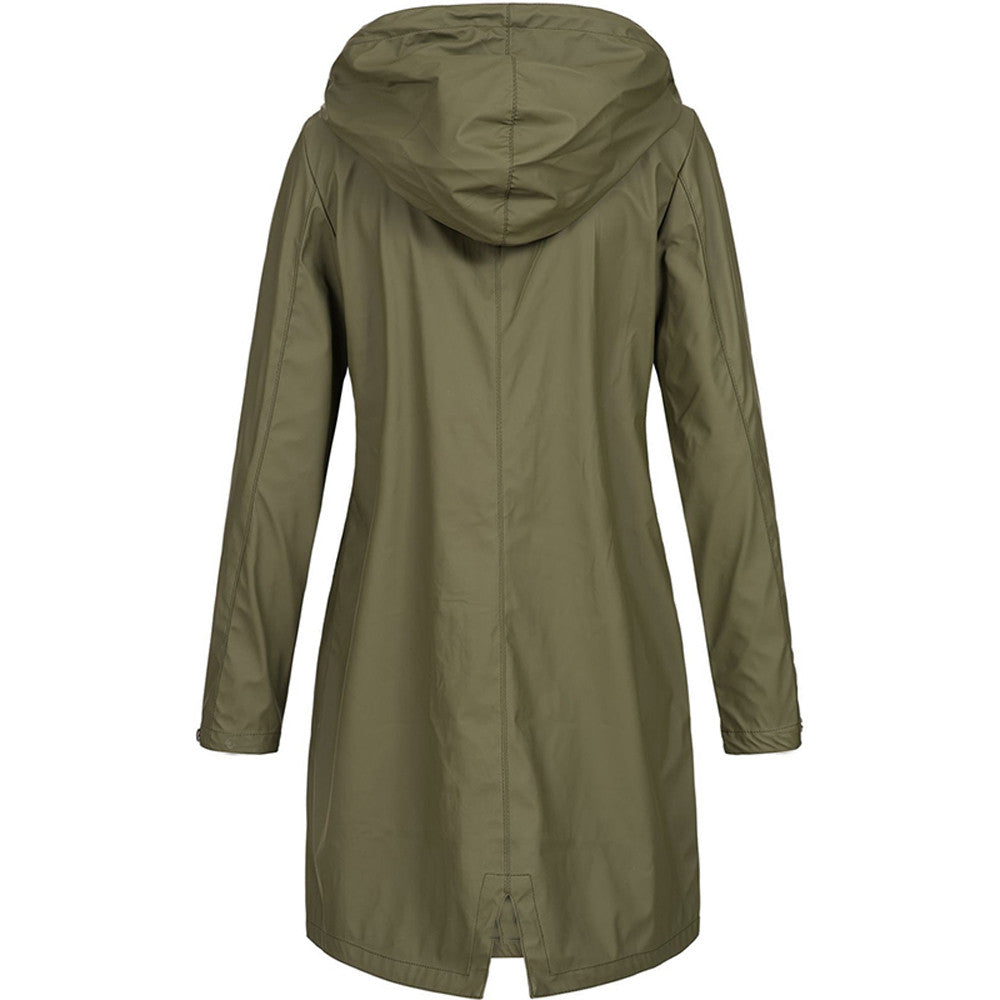 Damen Regen Mantel | Kapuze