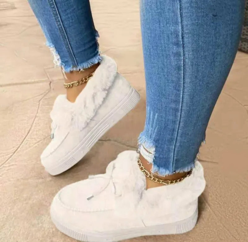 Kurz Winterstiefel Damen | Schleife