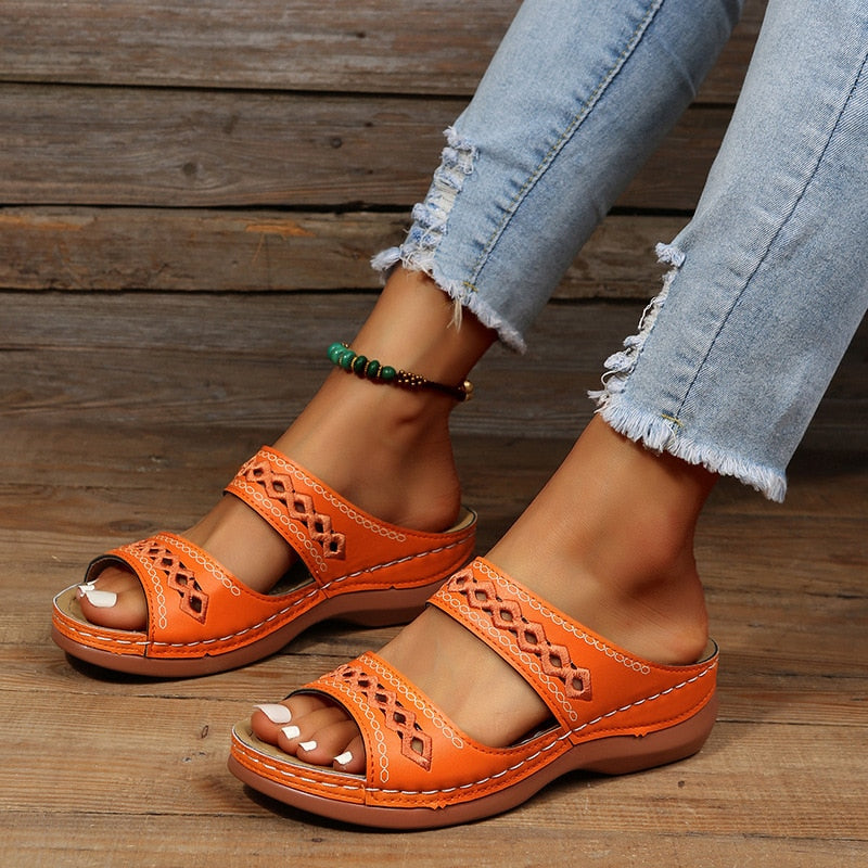 Bequeme Damen Sandalen Zum Hineinschlüpfen | Sommer