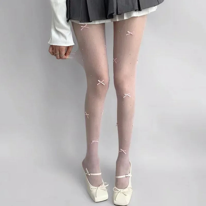 Lolita Stil Strumpfhose für Damen | Bogen