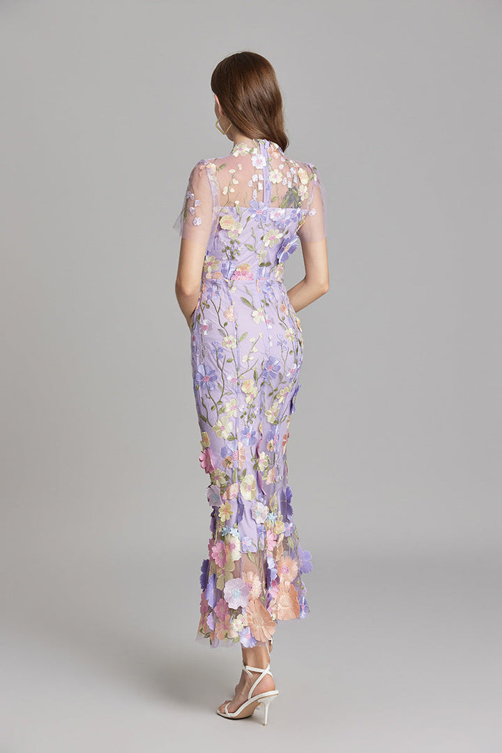Stilvolles Sommerkleid Mit Blumenmuster Für Damen | Midi