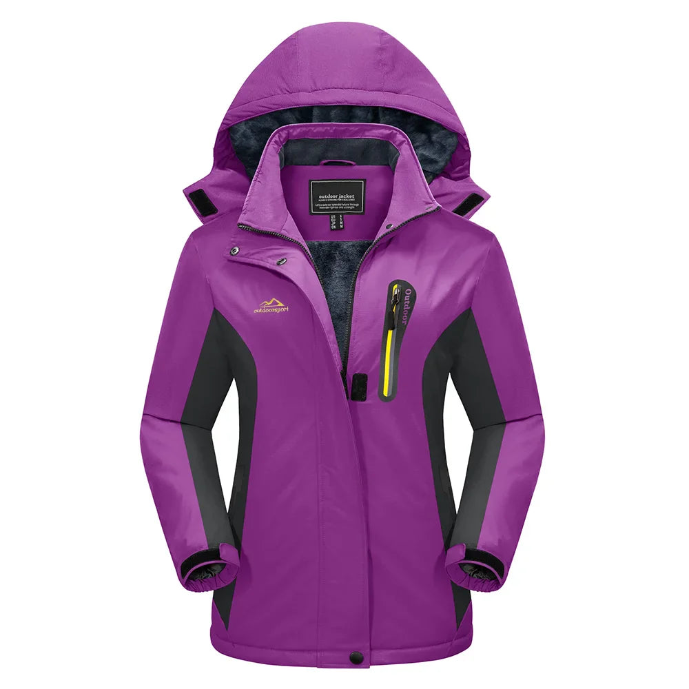 Weite Passform Skijacke Damen | Mit Kapuze