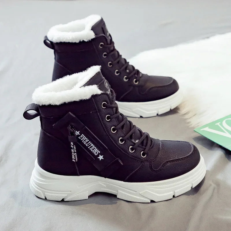 Plattform Winterstiefel Damen | Hoher Schaft