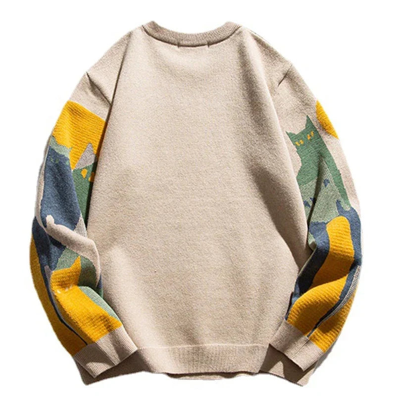 Herren Stilvoll Bedruckt Pullover | Übergröße