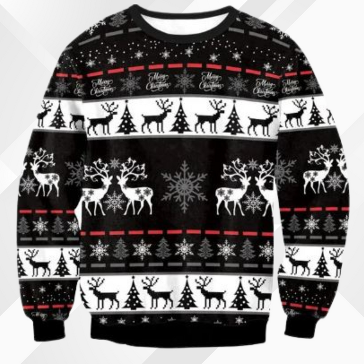 Rundhals Weihnachtspullover Herren | Strick