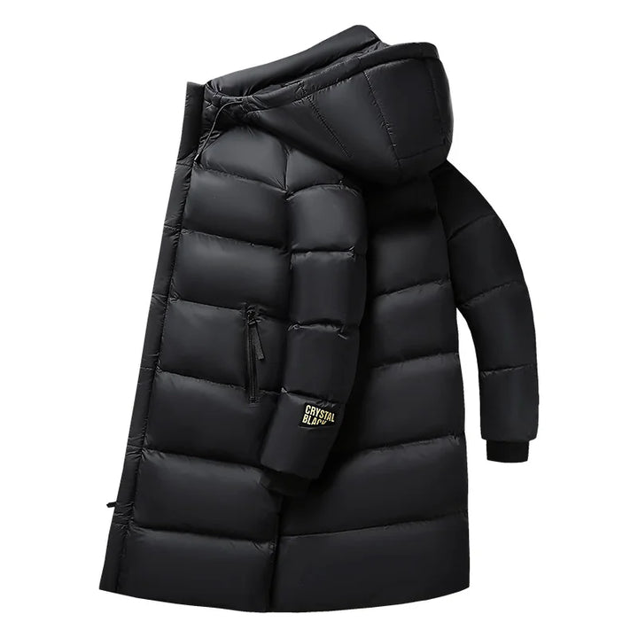 Herren Lang Winter Jacke | Mit Kapuze