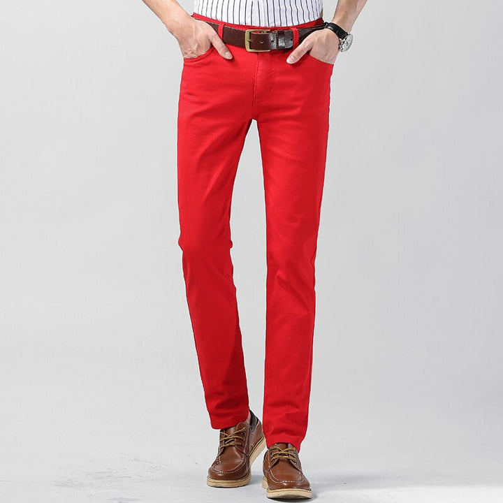 Herren Farbig Hose | Schlanke Passform