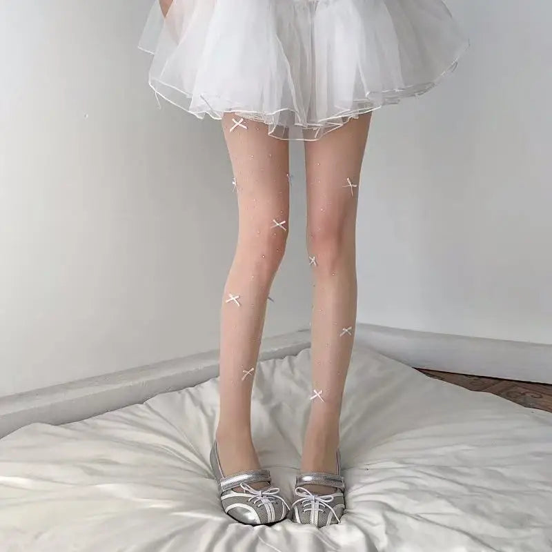 Lolita Stil Strumpfhose für Damen | Bogen