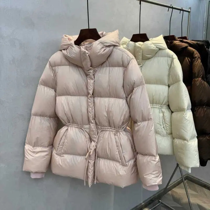 Modisch Daunenjacke Damen | Kordelzug