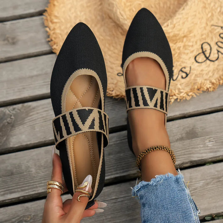 Elegante Flache Damenschuhe | Spitz