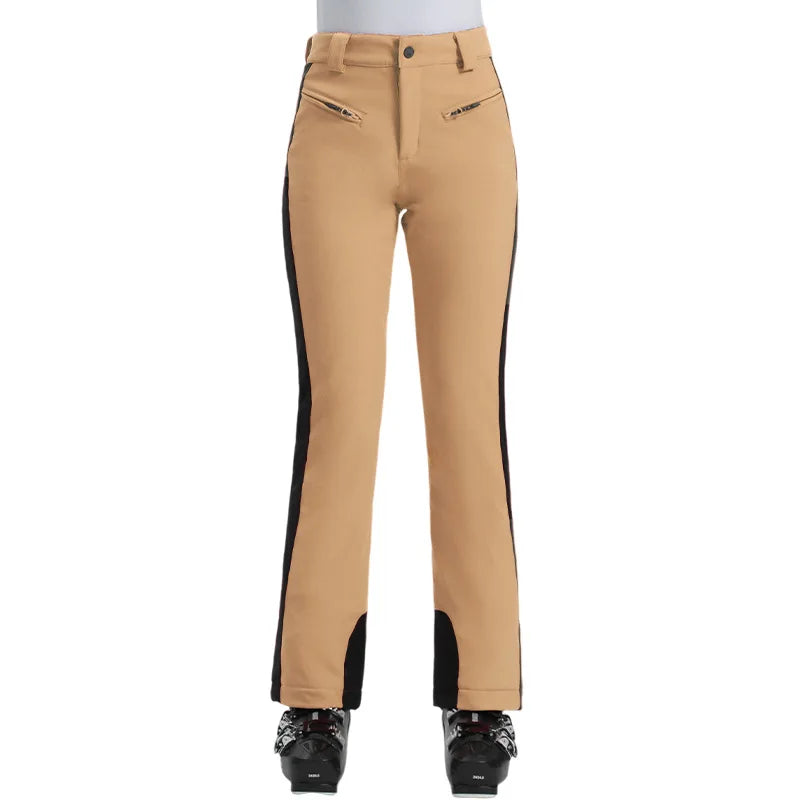 Schlanke Passform Skihose Damen | Hohe Taille