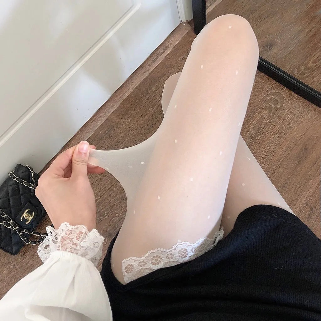 Transparente Strumpfhose für Damen | Herzen