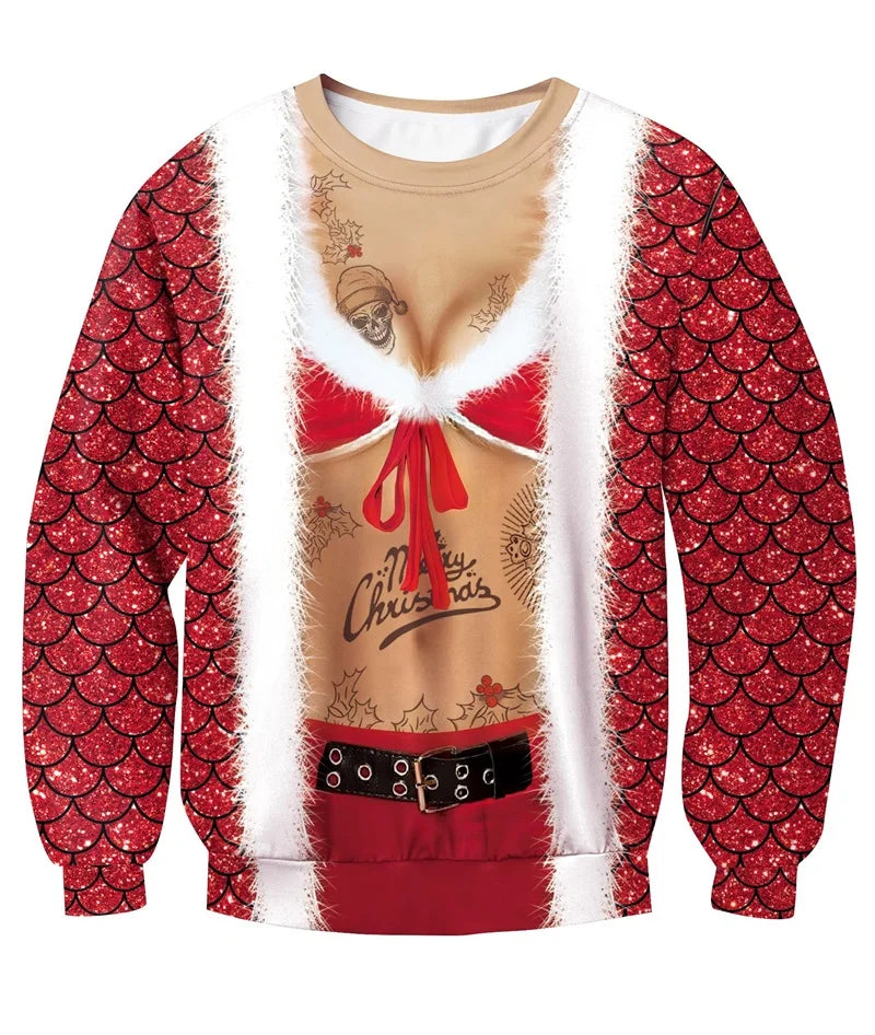 Weihnachtspullover Unisex | Vollständiger Ausdruck