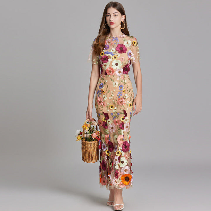 Stilvolles Sommerkleid Mit Blumenmuster Für Damen | Midi