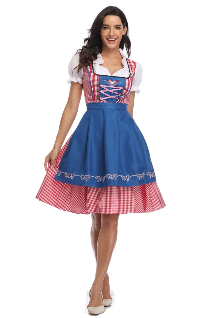 Damen Oktoberfest Dirndl mit Schürze