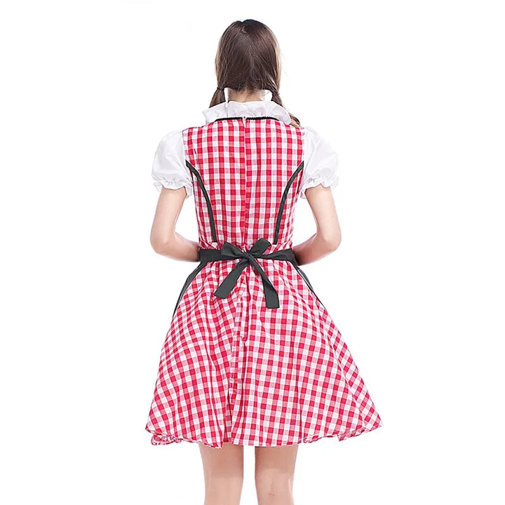 Damen Oktoberfest Dirndl mit Schürze