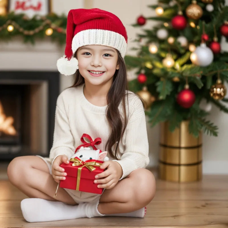 Weihnachtsmütze für Damen | Gestrickt