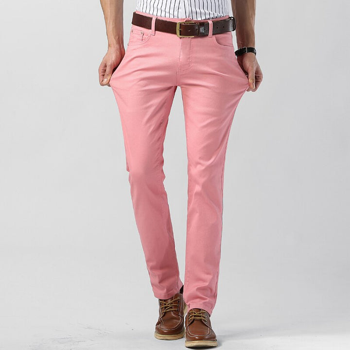 Herren Farbig Hose | Schlanke Passform