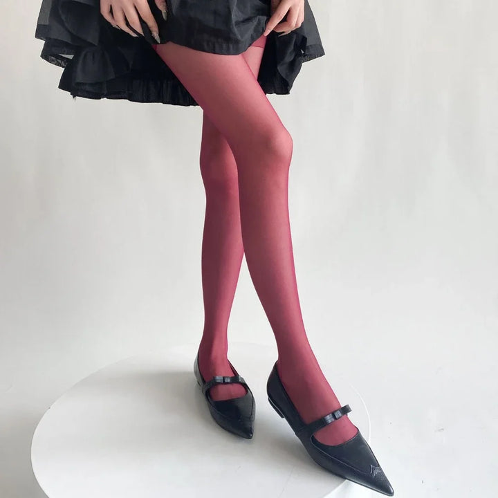 Farbig Strumpfhose für Damen | Oberschenkelhoch