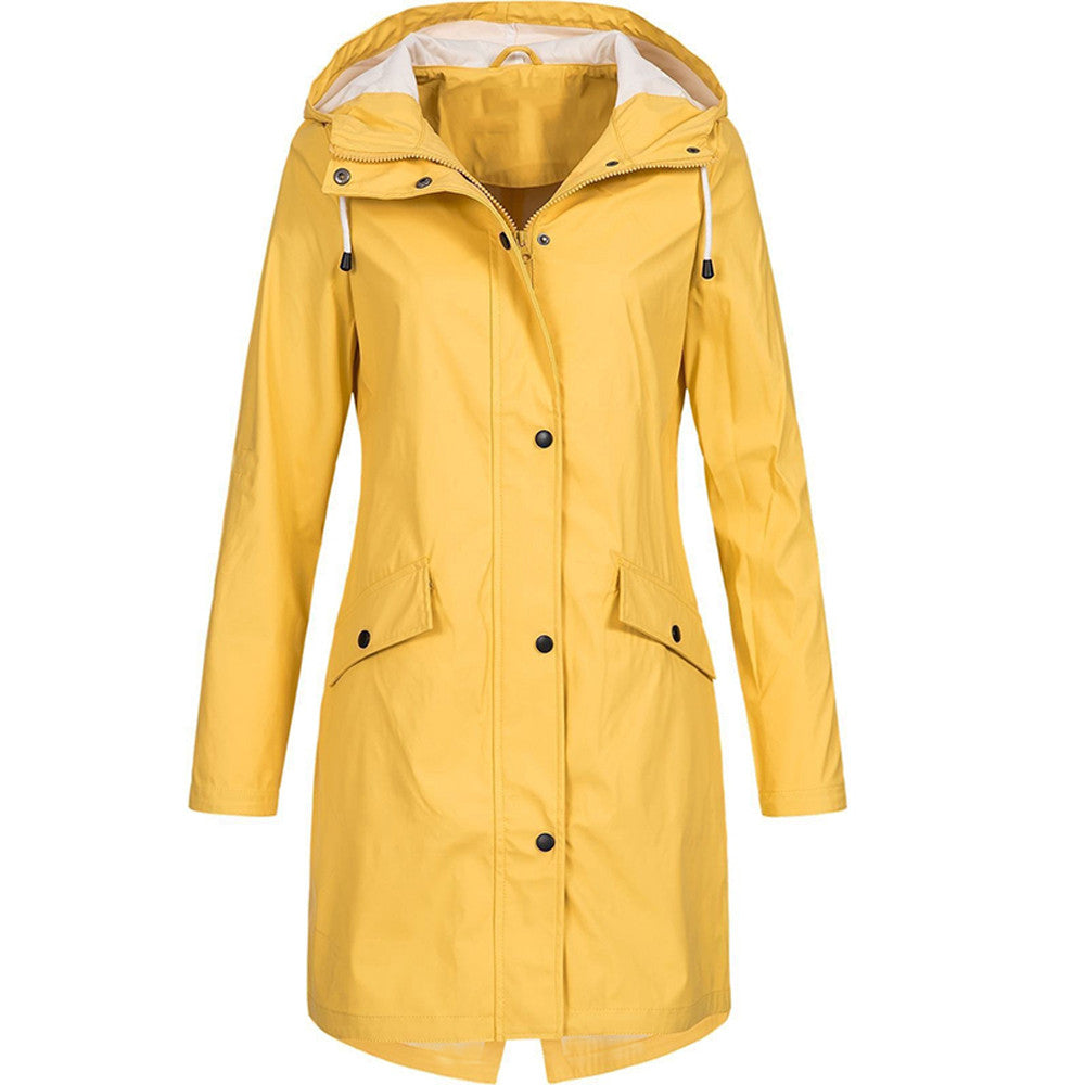 Damen Regen Mantel | Kapuze