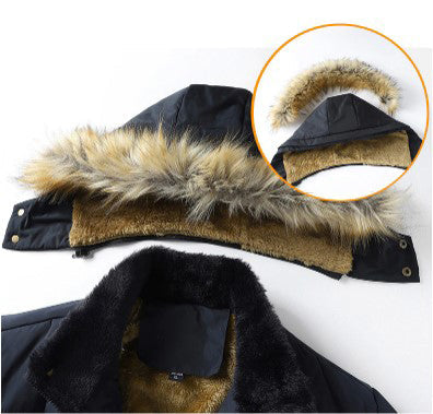Herren Winter Parka | Abnehmbare Haube