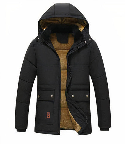 Herren Winter Parka | Abnehmbare Haube