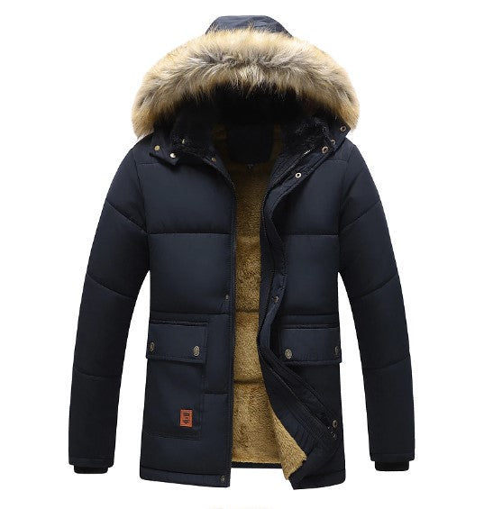 Herren Winter Parka | Abnehmbare Haube