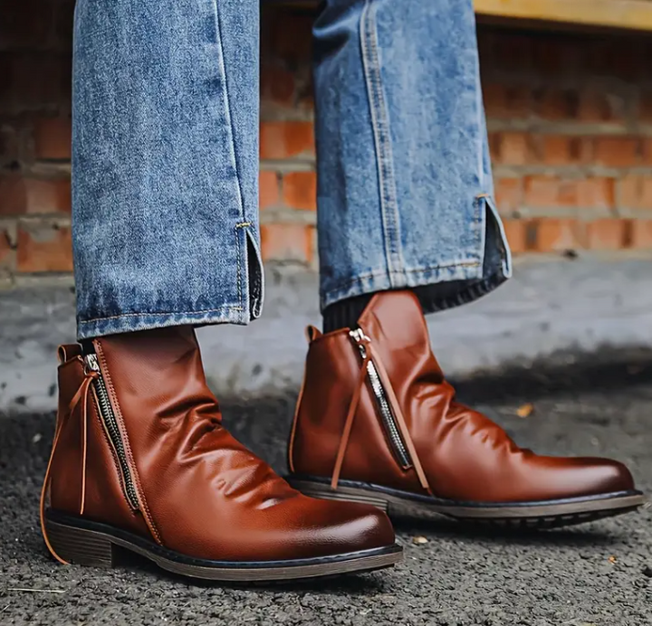 Herren Knöchel Stiefel | Reißverschluss
