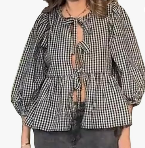 Damen Bluse Mit Puffärmeln | Lässig