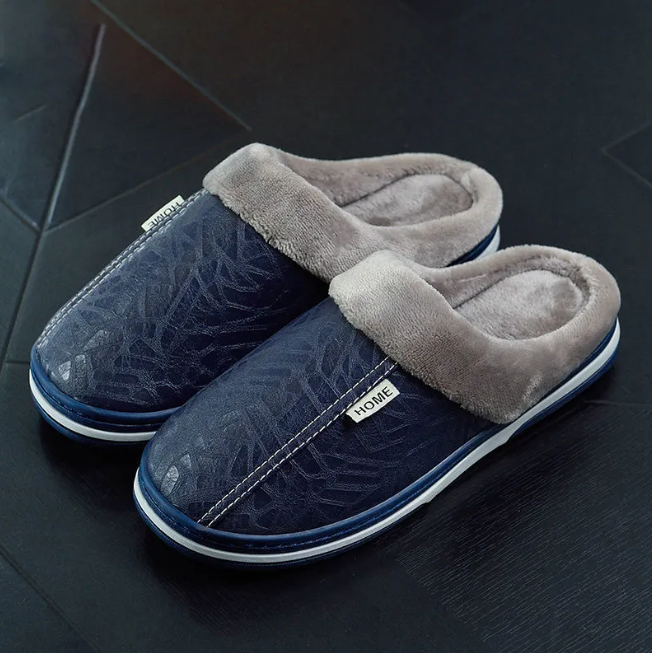 Unisex Warm gefütterte Anti-Rutsch Hausschuhe | Schlupf