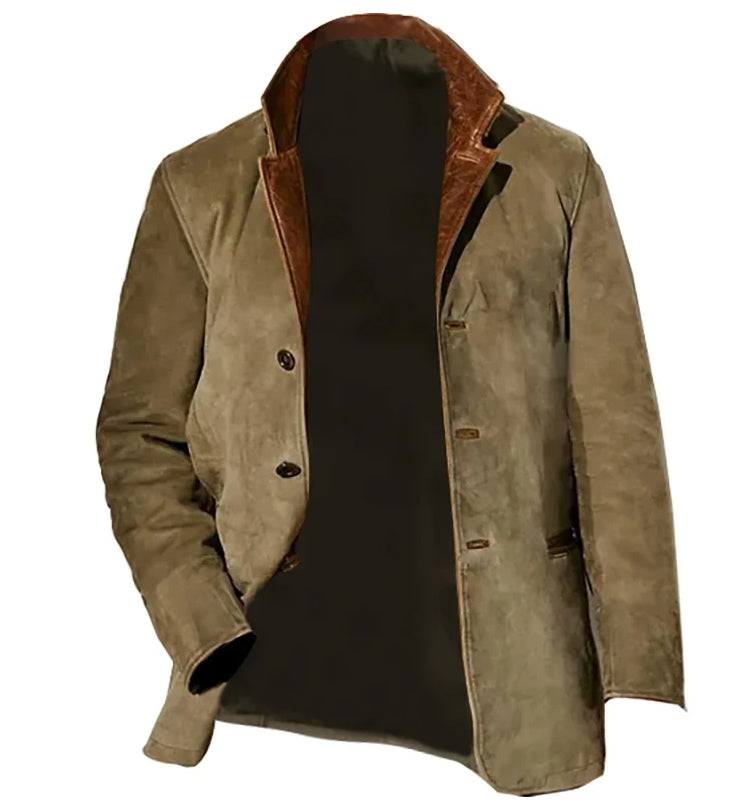 Lässige Langarmjacke für Herren | Retro