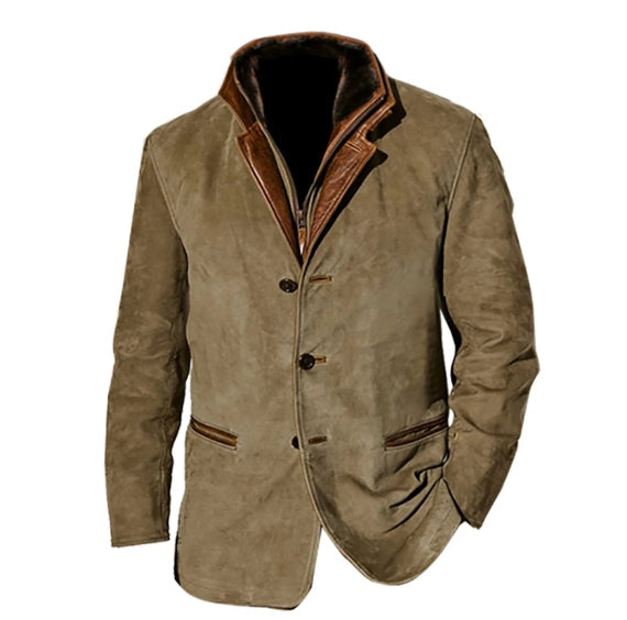 Lässige Langarmjacke für Herren | Retro
