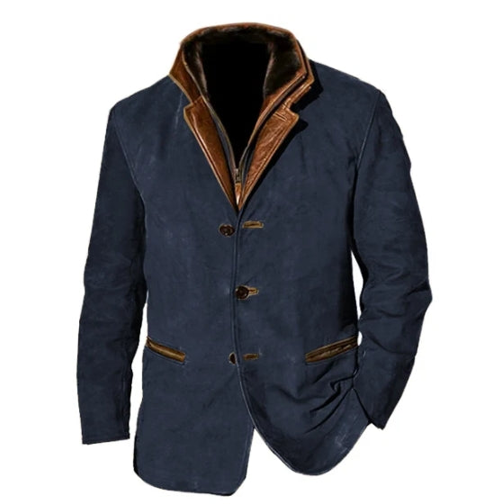 Lässige Langarmjacke für Herren | Retro