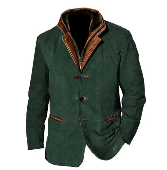 Lässige Langarmjacke für Herren | Retro