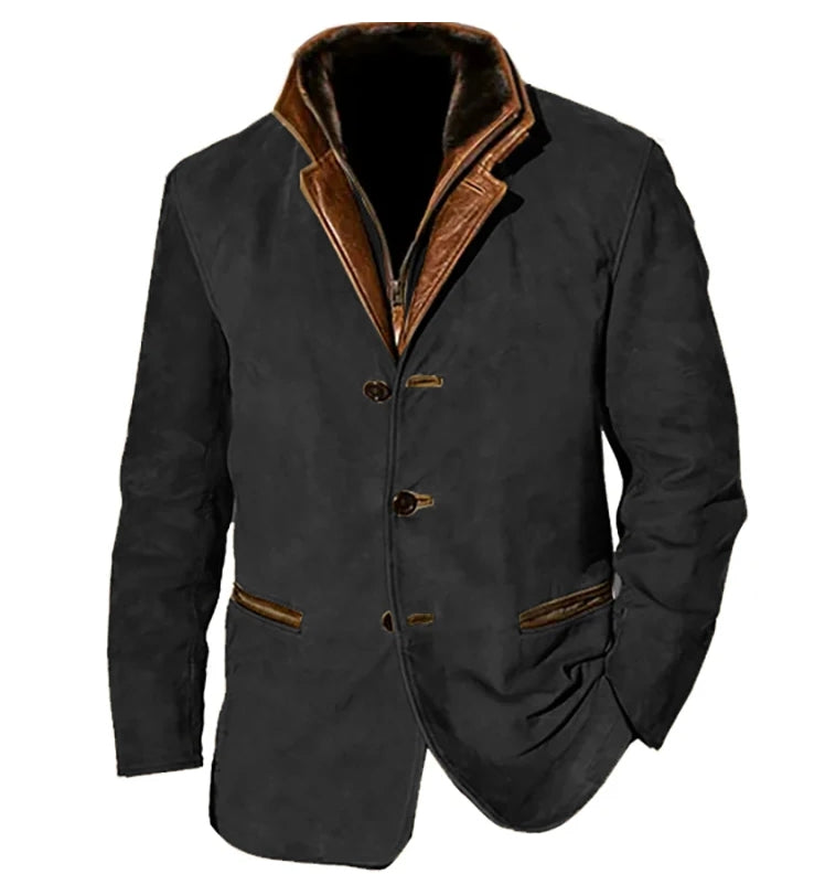 Lässige Langarmjacke für Herren | Retro