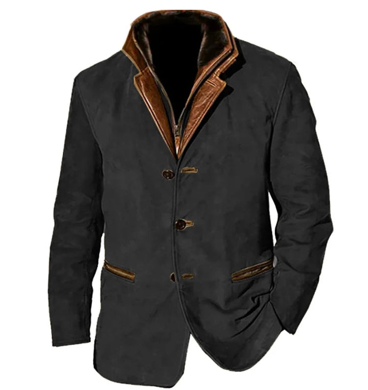 Lässige Langarmjacke für Herren | Retro