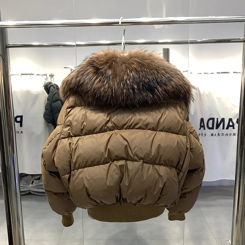 Kurz Daunenjacke Damen | Stilvoller Kragen