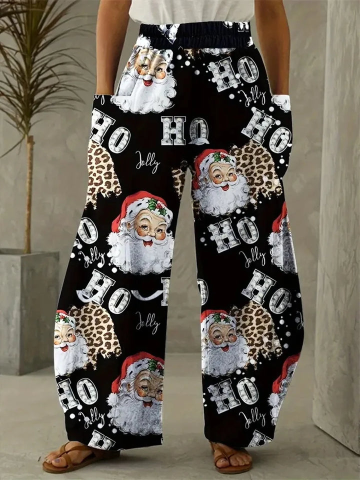 Übergroß Weihnachtshose Damen | Lässig