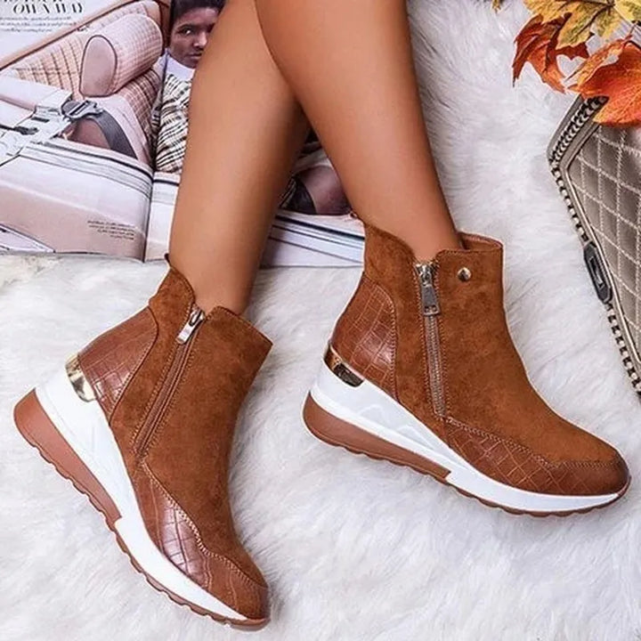 Orthopädisch Winterstiefel Damen | Keilabsatz