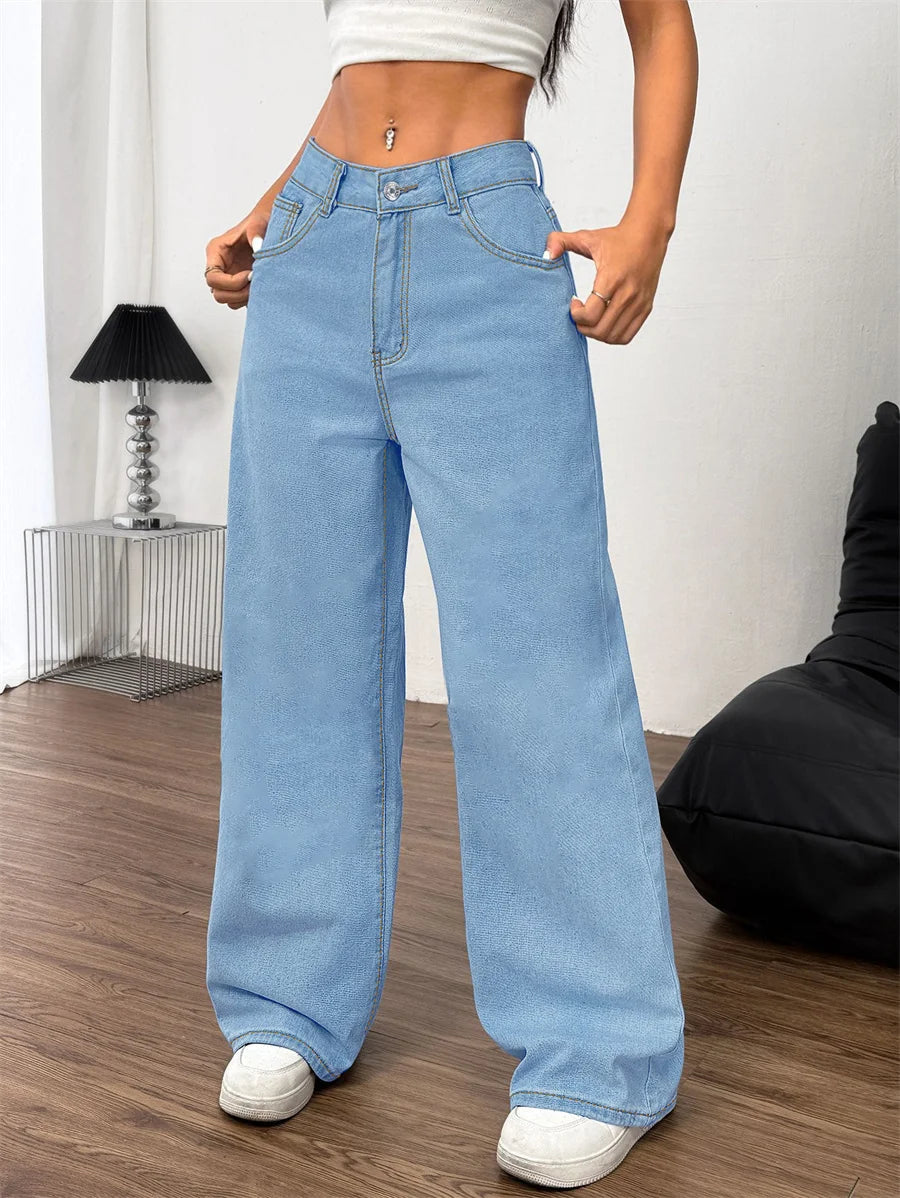 Damen Baggy Jeans | Blau