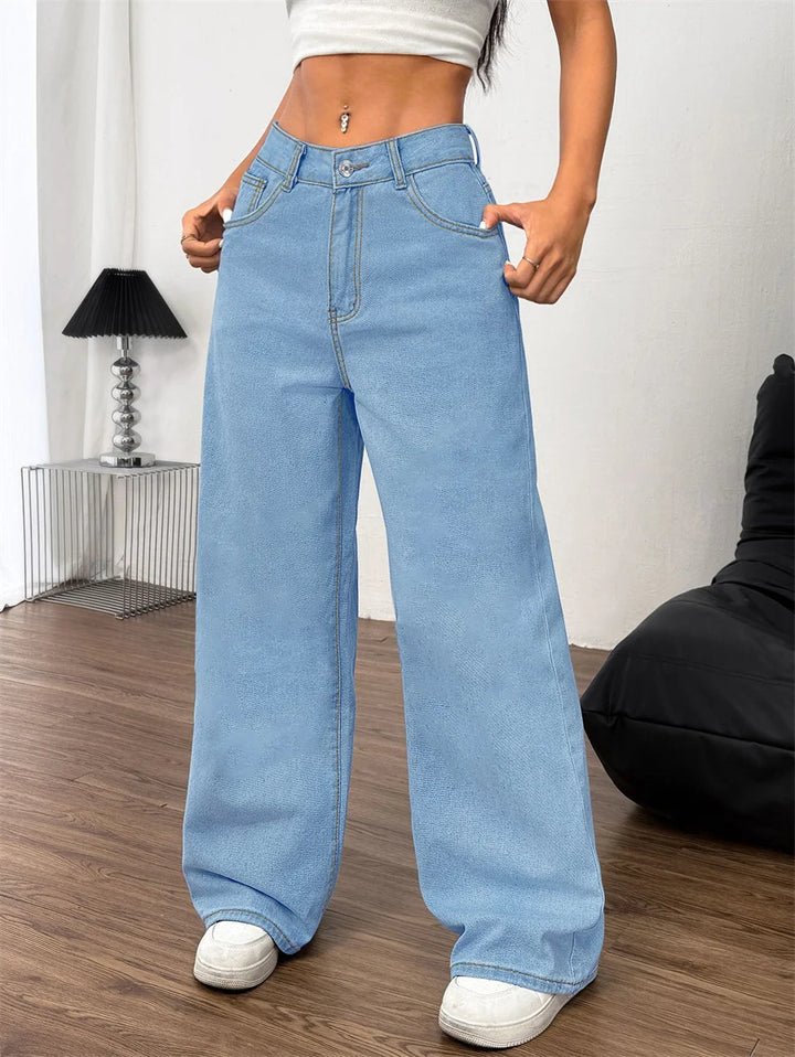 Damen Baggy Jeans | Blau