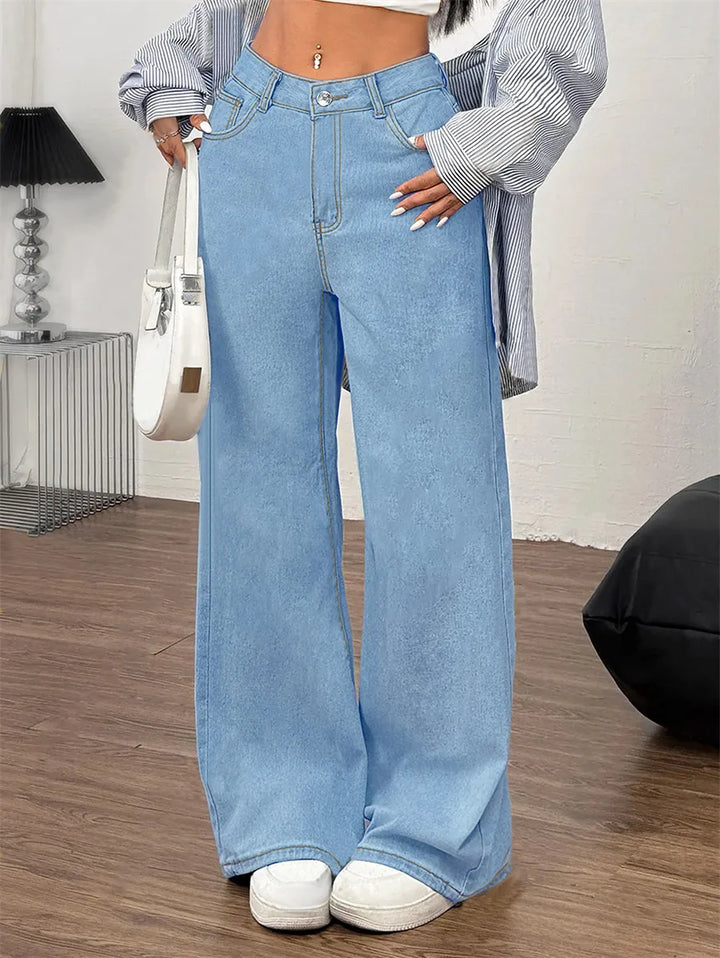 Damen Baggy Jeans | Blau